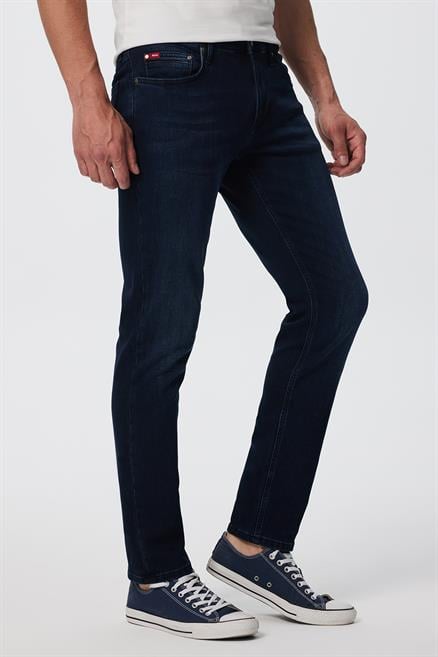 Jagger Erkek Slım Straıght Dar Kesim Normal Bel Düz Paça Jean Pantolon Mavi