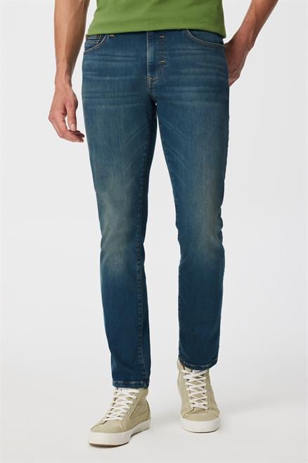 Jagger Erkek Slım Straıght Dar Kesim Normal Bel Düz Paça Jean Pantolon Mavi