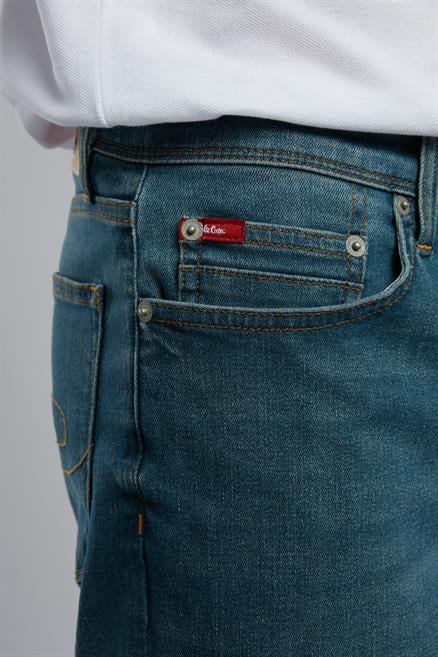 Jagger Erkek Slım Straıght Dar Kesim Normal Bel Düz Paça Jean Pantolon Mavi
