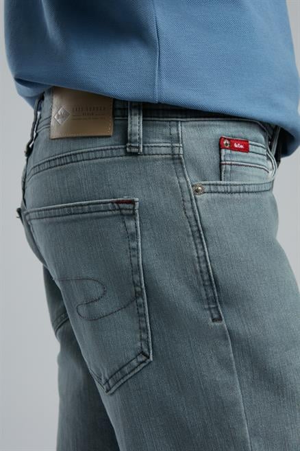 Jagger Erkek Slım Straıght Dar Kesim Normal Bel Düz Paça Jean Pantolon Gri