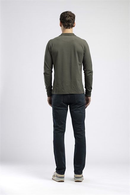Jagger Erkek Slim Straight Tam Kalıp Jean Mavi