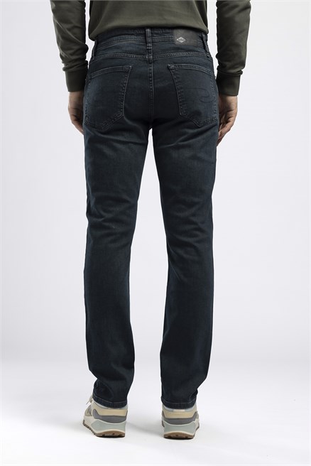Jagger Erkek Slim Straight Tam Kalıp Jean Mavi