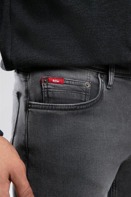 Jagger Erkek Slım Straıght Dar Kesim Normal Bel Düz Paça Jean Pantolon Gri