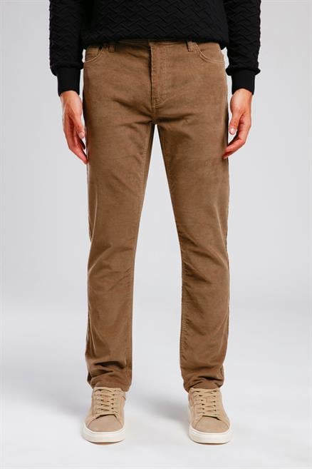 Pierce Normal Bel Dar Kesim Düz Paça Camel Erkek Pantolon