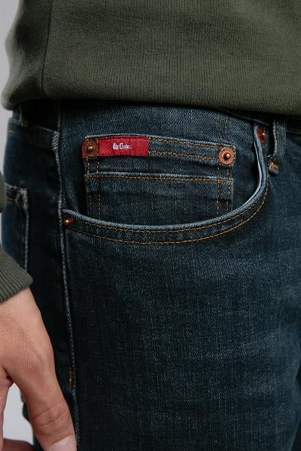 Jagger Erkek Slım Straıght Dar Kesim Normal Bel Düz Paça Jean Pantolon Mavi