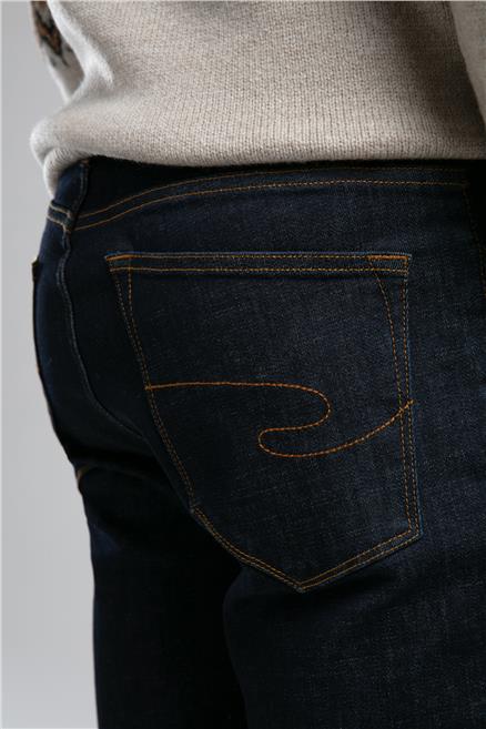 Jagger Erkek Slım Straıght Dar Kesim Normal Bel Düz Paça Jean Pantolon Mavi