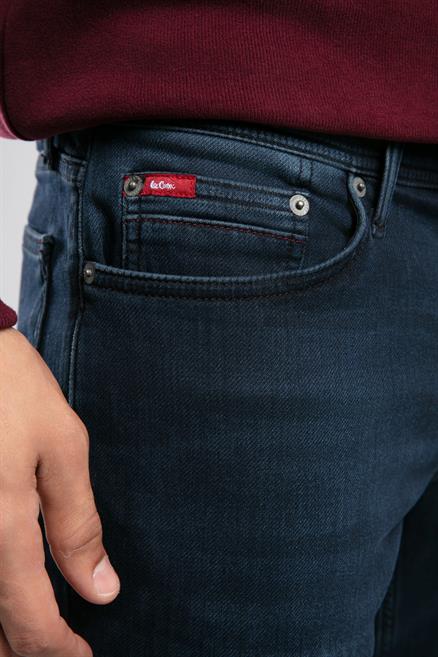 Jagger Erkek Slım Straıght Dar Kesim Normal Bel Düz Paça Jean Pantolon Mavi
