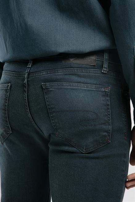 Jagger Erkek Slım Straıght Dar Kesim Normal Bel Düz Paça Jean Pantolon Mavi
