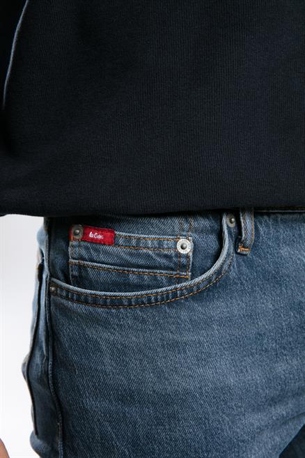 Jagger Erkek Slım Straıght Dar Kesim Normal Bel Düz Paça Jean Pantolon Mavi
