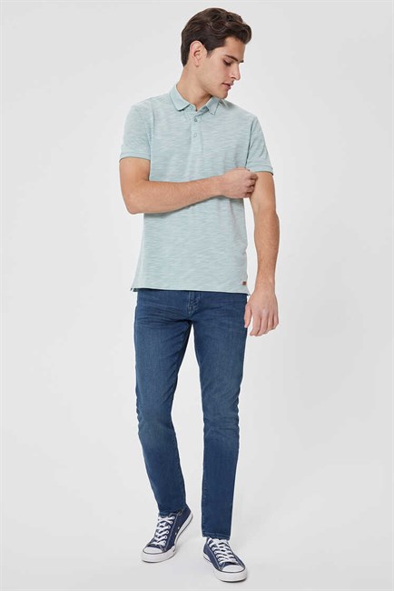 Jake Erkek Polo Yaka T-Shirt Pastel Yeşili