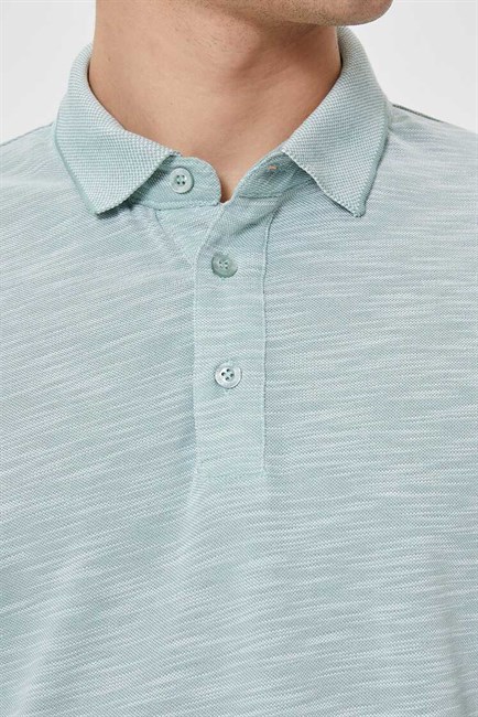 Jake Erkek Polo Yaka T-Shirt Pastel Yeşili