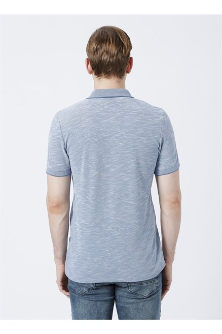 Jake Erkek Polo Yaka T-Shirt Pastel Mavi