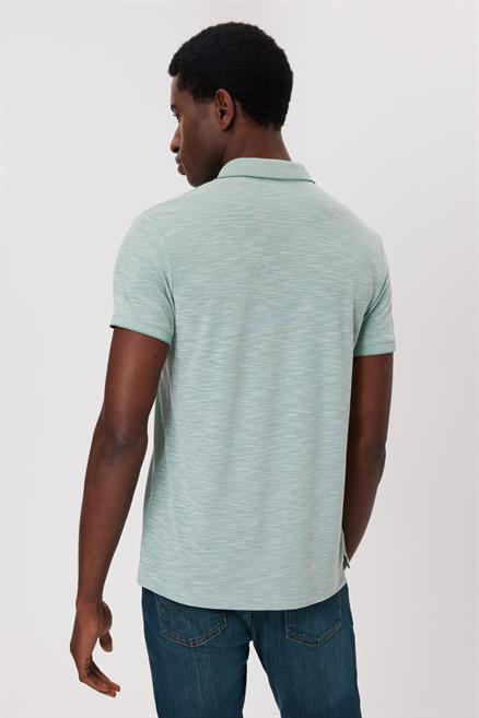 Jake Erkek %100 Pamuk Polo Yaka T-Shirt Pastel Yeşili