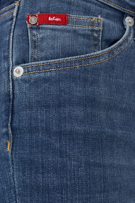 Jamy Normal Bel Dar Kesim Çok Dar Paça Mavi Kadın Jean Pantolon