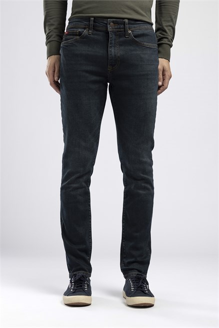 Jeff Erkek Skinny Fit Normal Bel Dar Paça Jean Mavi