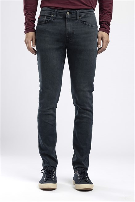 Jeff Erkek Skinny Fit Normal Bel Dar Paça Jean Lacivert