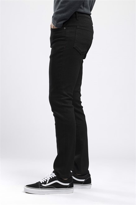 Jeff Erkek Skinny Fit Normal Bel Dar Paça Siyah