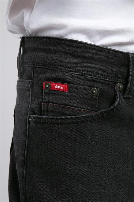 Jeff Erkek Skınny Süper Dar Kesim Normal Bel Dar Paça Jean Pantolon Siyah
