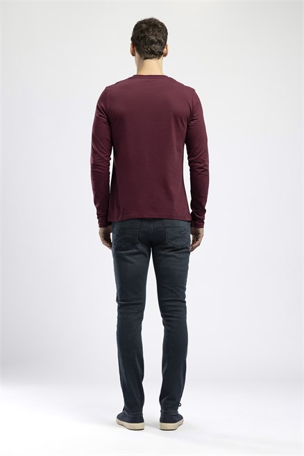 Jeff Erkek Skinny Fit Normal Bel Dar Paça Jean Lacivert