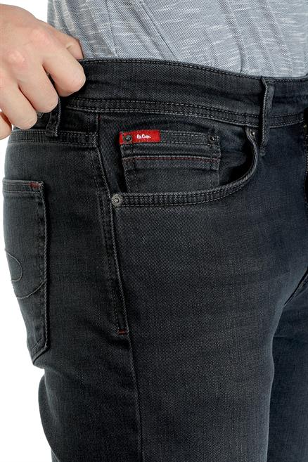 Jeff Erkek Skınny Süper Dar Kesim Normal Bel Dar Paça Jean Pantolon Gri