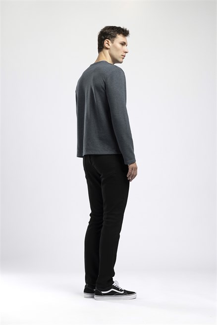 Jeff Erkek Skinny Fit Normal Bel Dar Paça Siyah