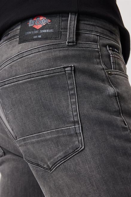 Jeff Erkek Skınny Süper Dar Kesim Normal Bel Dar Paça Jean Pantolon Gri