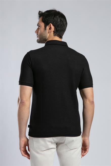 Jody Erkek Polo Yaka T-Shirt Siyah