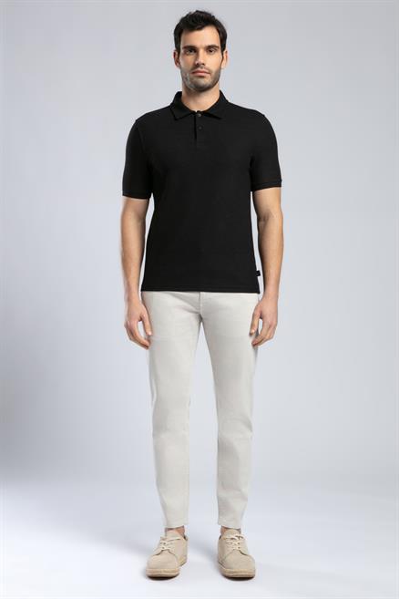 Jody Erkek Polo Yaka T-Shirt Siyah