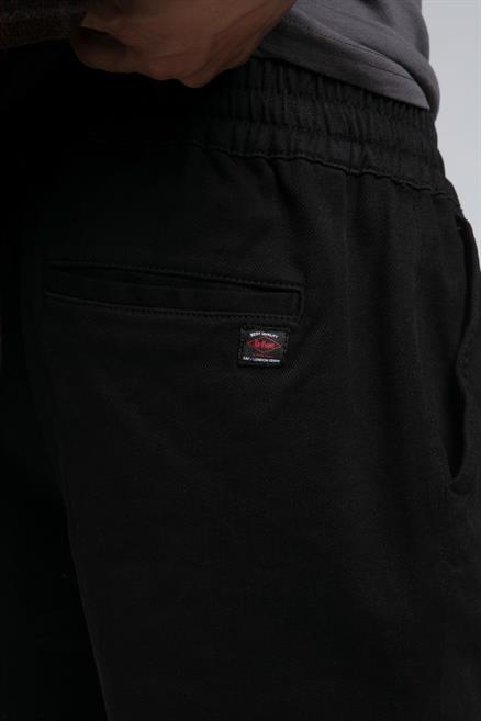 Jogger Normal Bel Rahat Kesim Bilekte Lastikli Paça Siyah Erkek Pantolon