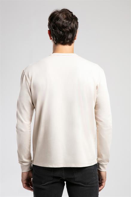 Jordy Erkek O Yaka Sweatshirt Bej