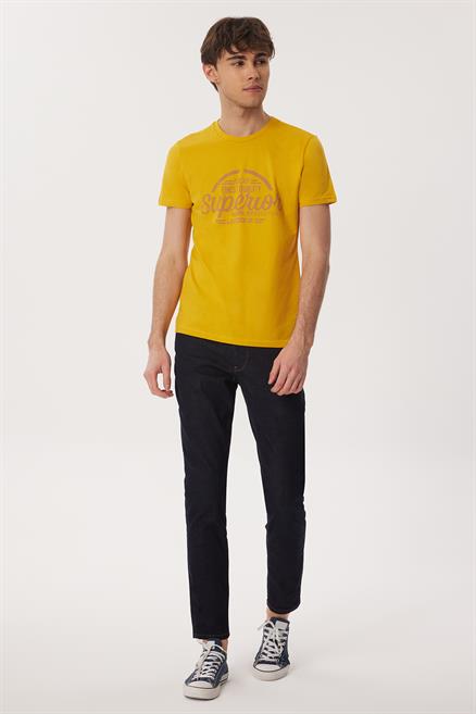 Joseph Erkek %100 Pamuk O Yaka T-Shirt Koyu Sarı