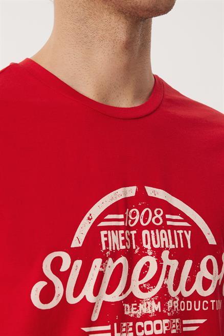 Joseph Erkek %100 Pamuk O Yaka T-Shirt Kırmızı