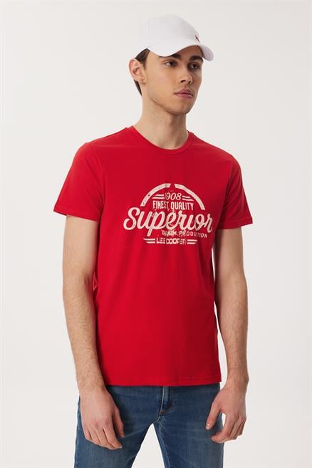 Joseph Erkek %100 Pamuk O Yaka T-Shirt Kırmızı