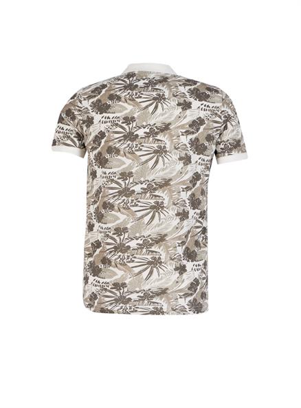 Joseph Erkek %100 Pamuk Polo Yaka Pike T-Shirt Kirik Beyaz