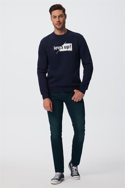 Kaı Erkek Sweatshırt Lacivert 