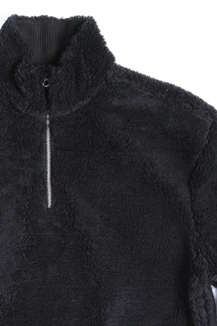 Kenyon Erkek Dik Yaka Sweatshirt Siyah