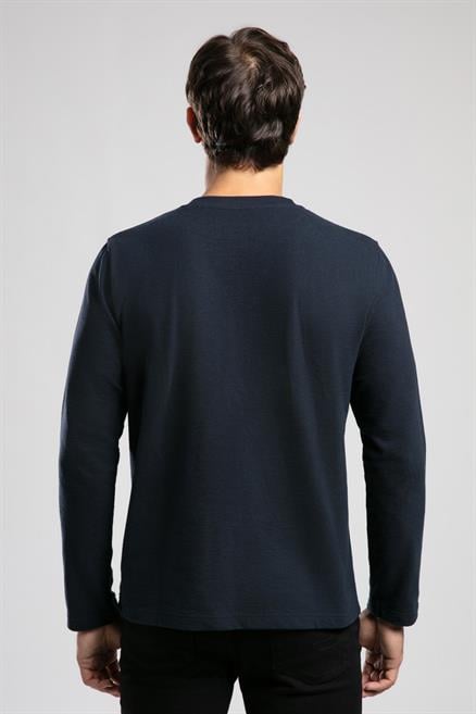 Lecosa Erkek O Yaka Sweatshirt Lacivert