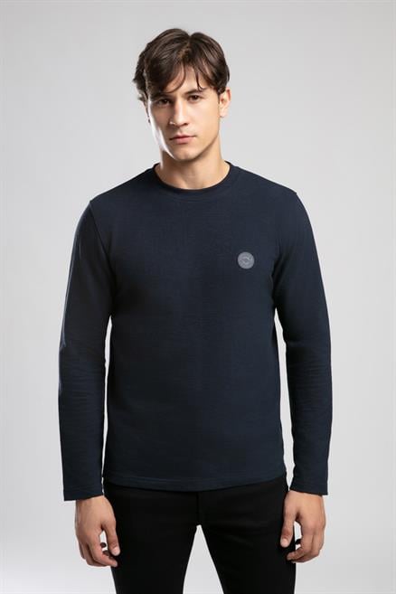 Lecosa Erkek O Yaka Sweatshirt Lacivert