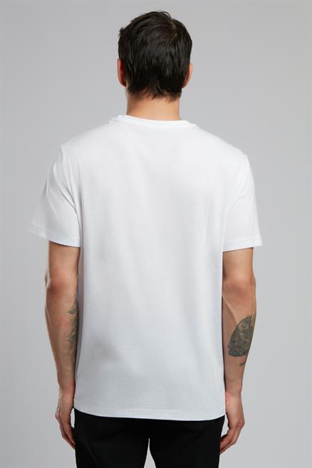 Lev Erkek O Yaka T-Shirt Beyaz