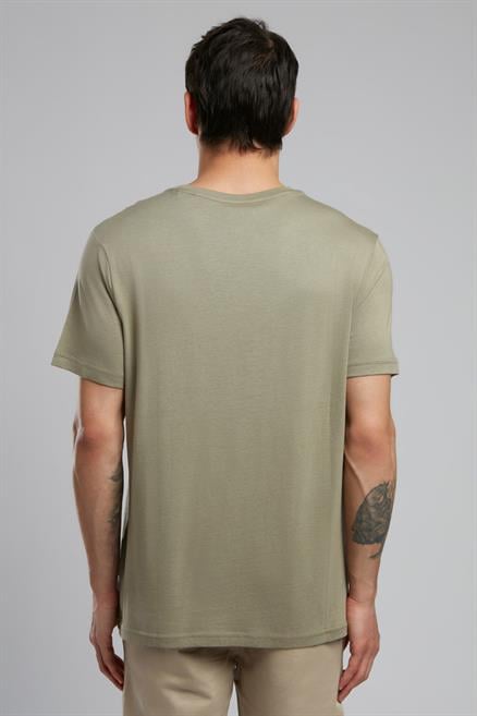 Lev Erkek O Yaka T-Shirt Haki