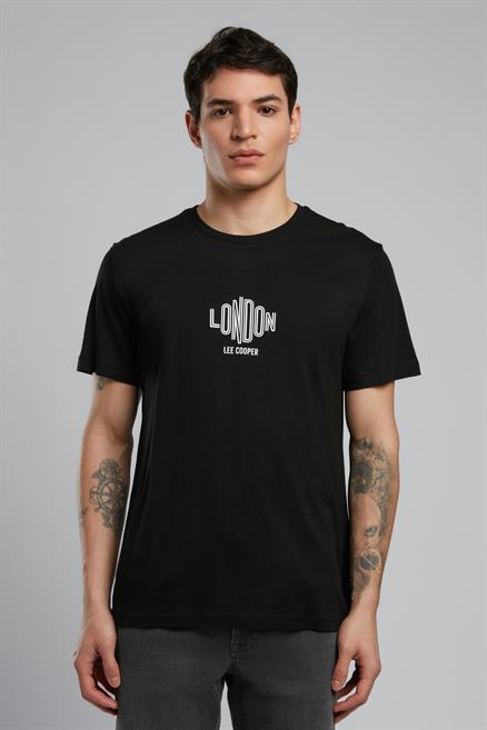 Lev Erkek O Yaka T-Shirt Siyah