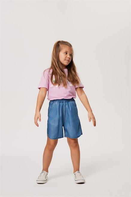 Lily Kız Çocuk Jean Şort Denim