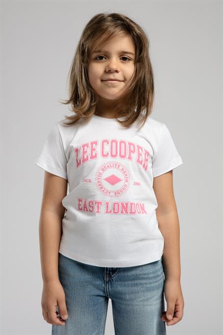 Lisburn Kız Çocuk %100 Pamuk T-Shirt Beyaz