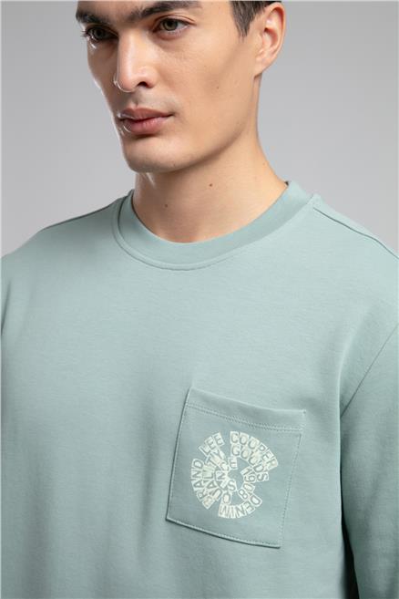 Livos Erkek O Yaka Sweatshirt Mint