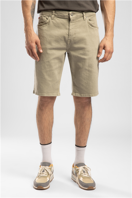 Lonceso Erkek Slim Tapered Fit Şort Yeşil