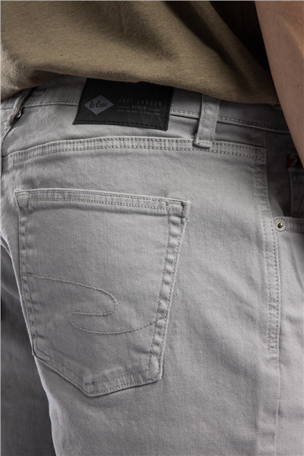 Lonceso Erkek Slim Tapered Fit Şort Gri