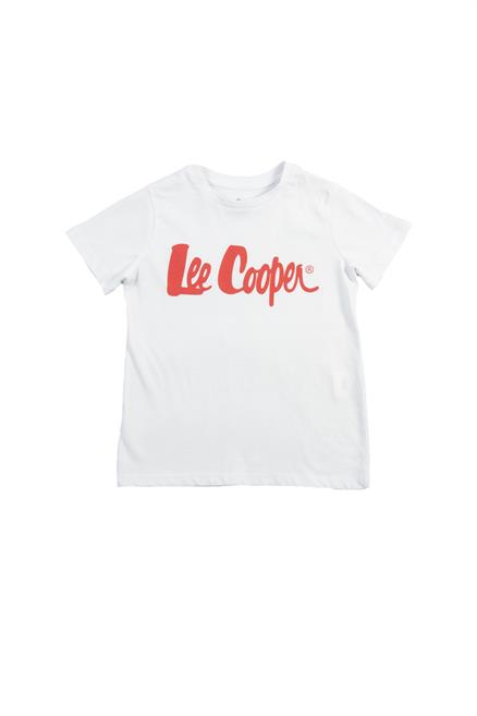 Londonlogo Erkek Çocuk %100 Pamuk O Yaka T-Shirt Beyaz