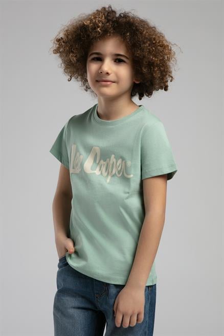 Londonlogo Erkek Çocuk %100 Pamuk T-Shirt Mint