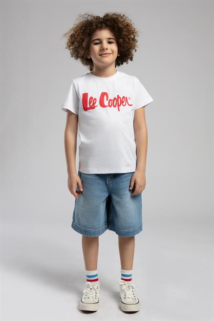 Londonlogo Erkek Çocuk %100 Pamuk T-Shirt Beyaz-K