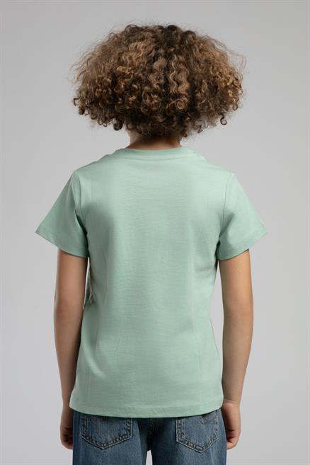 Londonlogo Erkek Çocuk %100 Pamuk T-Shirt Mint